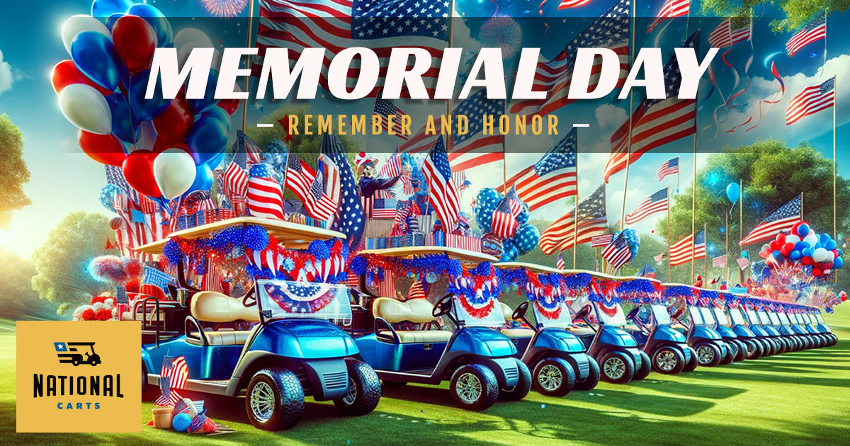 Graphic for Memorial Day at National Carts